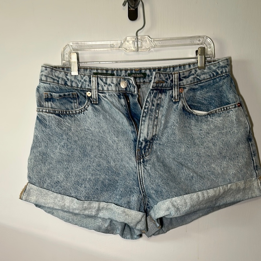 Wild‎ Fable Y2K 90sStyle Festival Coastal Blue High-Waisted Jean Shorts Sz12/31R